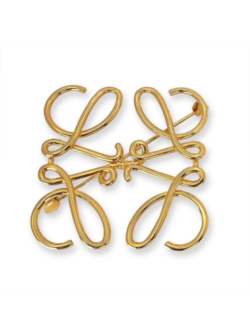 Loewe Anagram Logo Brooch